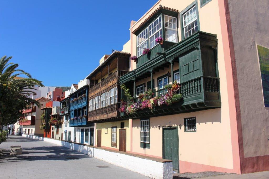 La Palma Santa Cruz de la Palma Balkonhäuser Isla bonita