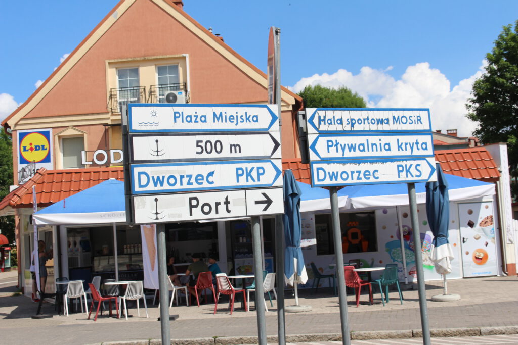 Straßen Straßenschilder Gizycko Lötzen