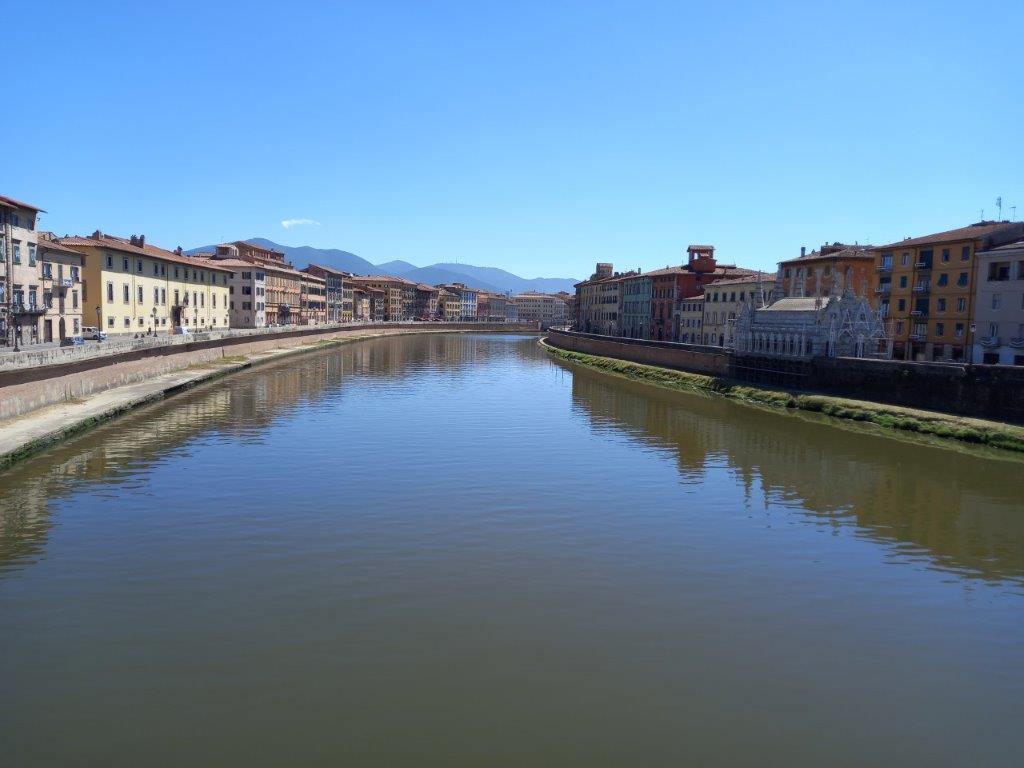 Pisa Fluss Arno Toskana Italien