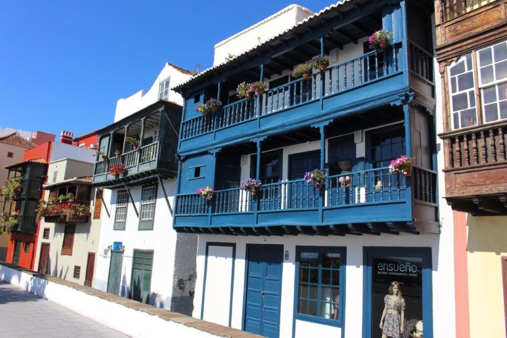 Balkonhäuser in Santa Cruz de la Palma