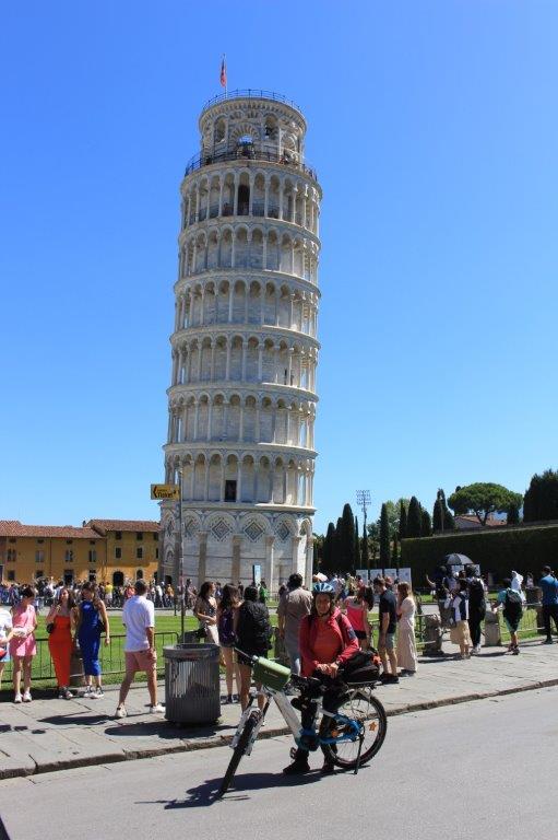 Der schiefe Turm von Pisa, Fahrradurlaub,