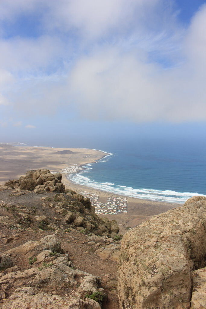 Blick auf die Bucht Famara